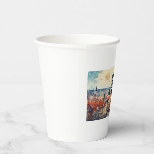 プラハの夜 紙コップ (右)