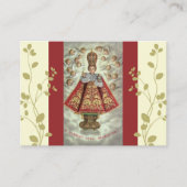 プラハの天使の祈りの言葉の幼児イエス・キリスト 名刺 (正面)