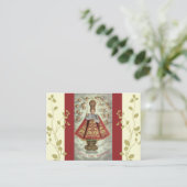 プラハの天使の祈りの言葉の幼児イエス・キリスト 名刺 (スタンド正面)