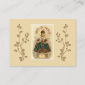 プラハの天使の神聖なカードの幼児イエス・キリスト 名刺 (正面)