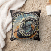 プラハの天文時計 クッション (ブランケット)