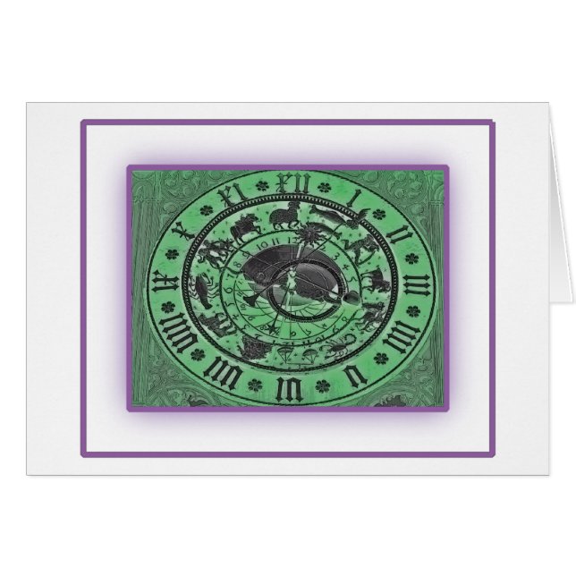 プラハの天文時計-ネオン (正面横)