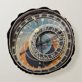 プラハの天文時計 ラウンドクッション (裏面)