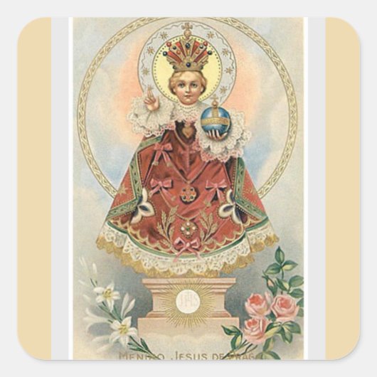 プラハの幼児イエス・キリスト スクエアシール (正面)