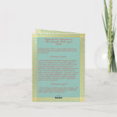 プラハの幼子 祈りのカード サンキューカード (裏面)