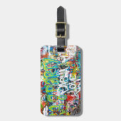 プラハの捧げ物の落書きの壁 ラゲッジタグ (正面縦)