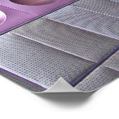 プラハの未来的な地下鉄 ポスター (角)