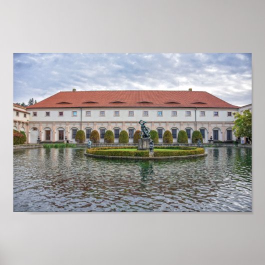 プラハの歴史あるウォルドシュタイン乗馬学校 ポスター (正面)