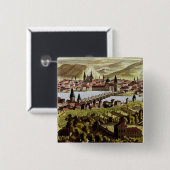 プラハの眺め 缶バッジ (正面&裏面)