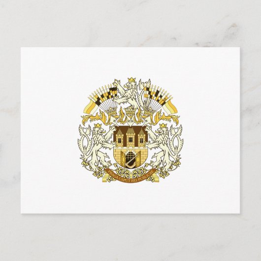 プラハの紋章 ポストカード (正面)