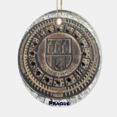 プラハの通りカバーオーナメントのチェコスロバキア共和国 セラミックオーナメント (左)