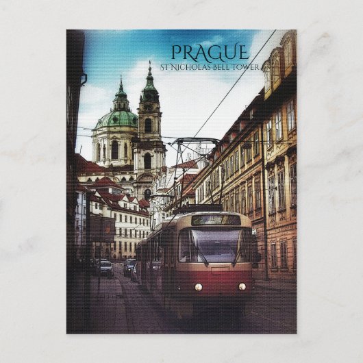 プラハの鐘楼 ポストカード (正面)
