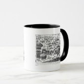 プラハのDefenestration、1618年 マグカップ (正面右)