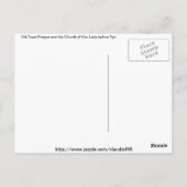 プラハはがき ポストカード (裏面)