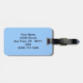 プラハは荷物のラベルをカスタマイズ ラゲッジタグ (裏面横)