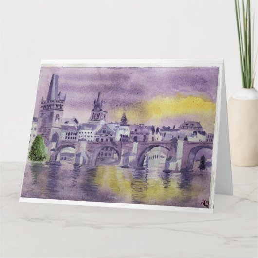 プラハを思い出す カード (正面)