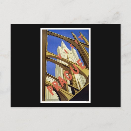 プラハを訪れる ポストカード (正面)