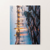 プラハアットサンセット，チャールズブリッジ ジグソーパズル (縦)