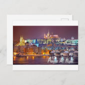 プラハアットナイトポストカード ポストカード (正面/裏面)