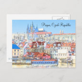 プラハインパステルポストカード ポストカード (正面/裏面)