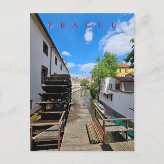 プラハウォーターミルビューポストカード ポストカード (正面)