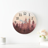 プラハエレガントのアクリル工芸品 | ラージ壁時計 (ホーム)