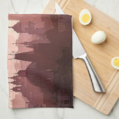 プラハエレガント·アクリルアート| キッチンタオル (四つ折り)