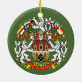 プラハカスタマイズ可能なクリスマス セラミックオーナメント (裏面)