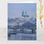 プラハキャッスルウィンターワンダーランド カード (黄色い花)