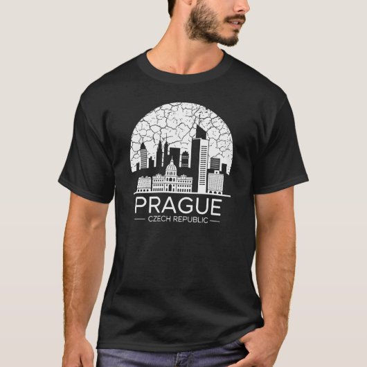 プラハシティチェコ Tシャツ (正面)