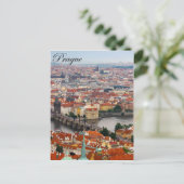 プラハシャルル橋(カールーフ最多)はがき ポストカード (スタンド正面)