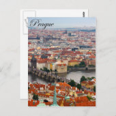 プラハシャルル橋(カールーフ最多)はがき ポストカード (正面/裏面)