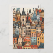 プラハチェコへの旅行 ポストカード (正面/裏面)