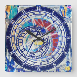 プラハチェコスロバキア天文時計4 スクエア壁時計