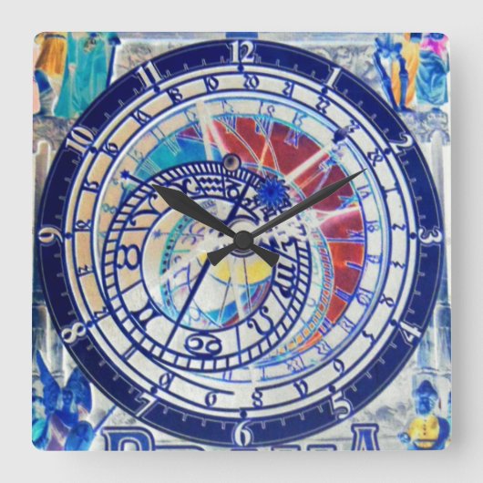 プラハチェコスロバキア天文時計4 スクエア壁時計 (正面)