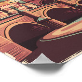 プラハチェコトラベルアートヴィンテージ ポスター (角)