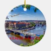 プラハチェコリパブリックオーナメント セラミックオーナメント (裏面)