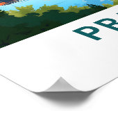 プラハチェコリパブリック旅行プリント ポスター (角)