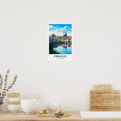 プラハチェコリパブリック旅行プリント ポスター (キッチン)