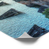 プラハチェコ共和国チャールズブリッジトラベル ポスター (角)