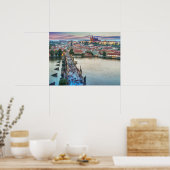 プラハチェコ共和国チャールズブリッジトラベル ポスター (キッチン)