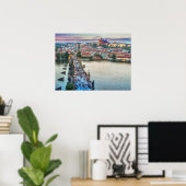 プラハチェコ共和国チャールズブリッジトラベル ポスター (ホームオフィス)