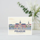 プラハチェコ共和国パステルトラベル ポストカード (スタンド正面)