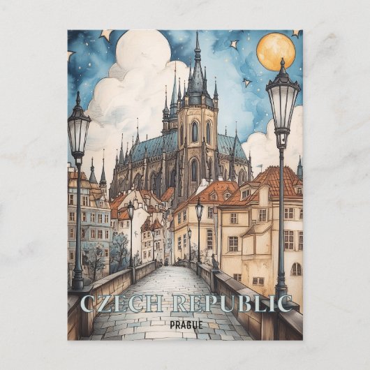 プラハチェコ共和国旅行 ポストカード (正面)