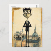 プラハチェコ共和国旅行 ポストカード (正面/裏面)