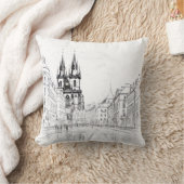 プラハチェコ共和国 クッション (ブランケット)