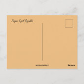 プラハチェコ共和国 ポストカード (裏面)