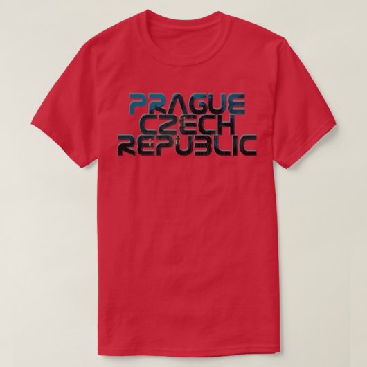 プラハチェコ共和国 Tシャツ (デザイン正面)