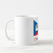 プラハチェコ国旗のマグカップ コーヒーマグカップ (左)