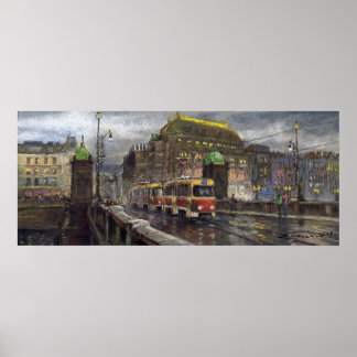 プラハトラムブリッジレジー国立劇場 ポスター